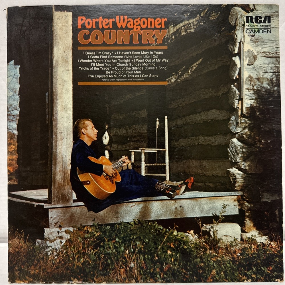 Porter Wagoner country‎ vinyl record untested